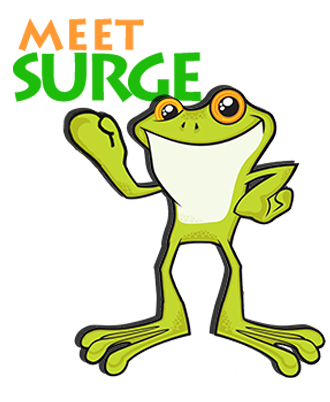 Surge the Frog at Big Frog Electric in Bufford GA and Gwinnett County Electrician